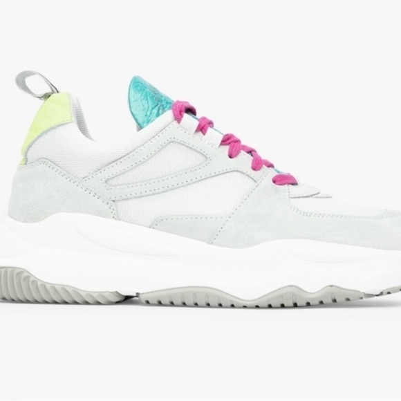 New P448 Lemon & Lime Luke Dogma Trainer Sneakers, Size 40 (9.5/10) (v) - Picture 2 of 11